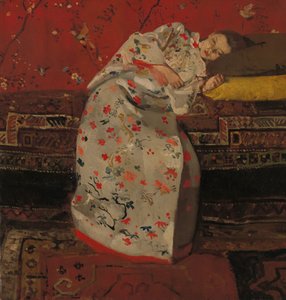 オランダ語：Meisje in witte kimono 白い着物の少女 作： ジョージ・ヘンドリック・ブライトナー