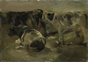 4頭の牛 作： George Hendrik Breitner