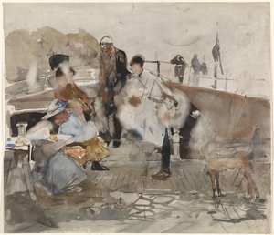 船上の会社 作： George Hendrik Breitner