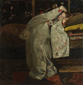 白い着物を着た少女、1894