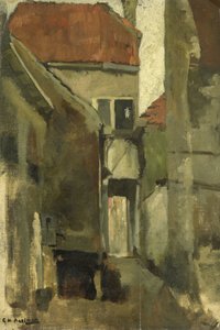 ハーグ近郊のライスワイクの近所の通り 作： George Hendrik Breitner