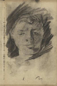 見知らぬ女性の肖像 作： George Hendrik Breitner