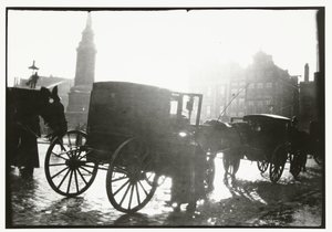 アムステルダムのダム広場の馬車 作： George Hendrik Breitner