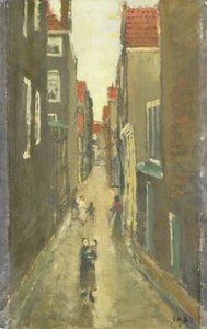 Haarlemmerdijk から Vinkenstraat と Brouwersgracht を望む Baanbrugsteeg 作： George Hendrik Breitner