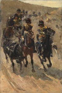 イエロー・ライダーズ 騎馬砲兵 作： George Hendrik Breitner