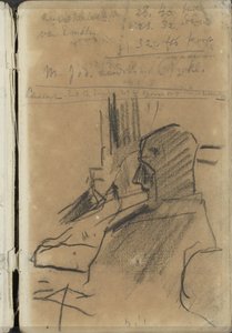 二人の着席男性 作： George Hendrik Breitner
