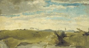 ハーグのデッカーズドゥイン近くの砂丘を見る 作： George Hendrik Breitner
