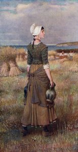 エヴァンジェリン（カラーリトグラフ 作： George Henry (after) Boughton