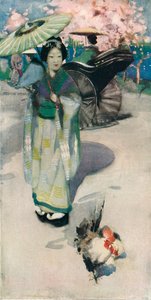 プロムナード、東京、c1894 作： George Henry