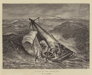北海の強風 作： George Henry Andrews