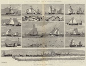 国際漁業展における漁船と漁具のモデル 作： George Henry Andrews