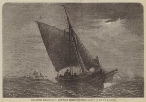 イギリスの漁業、No 3、スプラットのためのストウボート釣り 作： George Henry Andrews