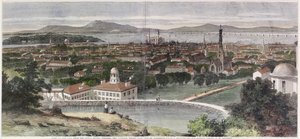カナダ東部のモントリオール市の景色 作： George Henry Andrews