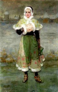 オランダのスケーター 作： George Henry Boughton