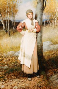 ニューイングランドのバラ 作： George Henry Boughton