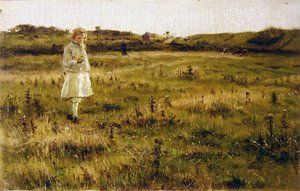 夏の草原（油彩・キャンバス） 作： George Henry Boughton