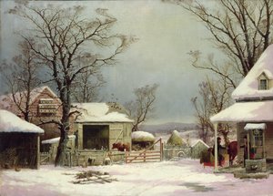 冬の農場、1862