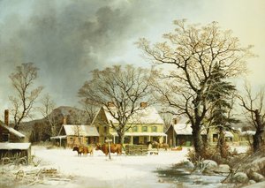 セブンマイルズトゥーセーラム、1863 作： George Henry Durrie