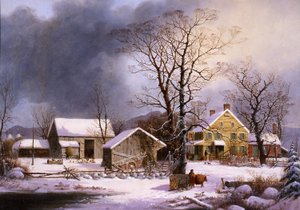 田舎の冬、1862