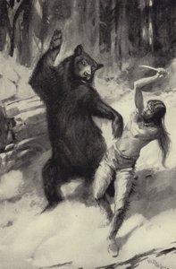 スカーフェイスはクマと闘う 作： George Henry Evison