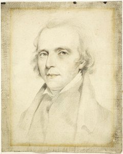 R.A. ジョン フラックスマンの肖像 作： George Henry Harlow