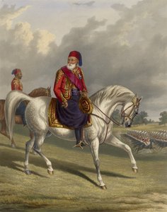 エジプトのイブラヒムパシャ（1789年〜1848年、1846年） 作： George Henry Laporte