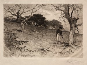 古いニューイングランド果樹園、1883年。 作： George Henry Smillie