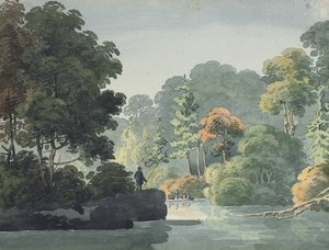 セントチャールズ川、1810年 作： George Heriot