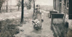 オランダのフラワーガール、1887年、1912年 作： George Hitchcock