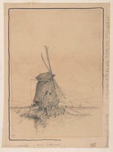 路上の風車 作： George Hitchcock