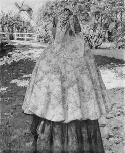 晩課、カリフォルニア。 1895-1900。 作： George Hitchcock