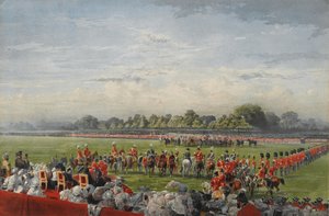 1857年6月25日ヘンリーグレイブスアンドカンパニー発行のビクトリア女王、ハイドパーク、1857年6月26日のVCの最初の配布 作： George Housman Thomas