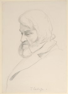 トーマス・カーライルの肖像、1875年頃 作： George Howard