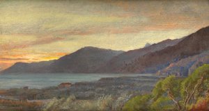 ボルディゲーラからの眺め、1882年 作： George Howard
