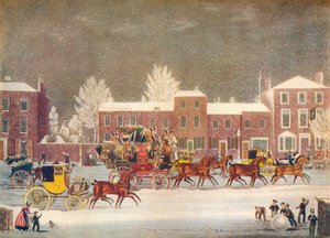 19世紀のクリスマスへのアプローチ 作： George Hunt