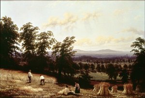 ハーフォード、ウォリックシャー、1872の近くの川の近くの干し草 作： George II Turner