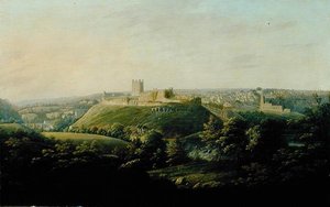 An Extensive View Of Richmond, Yorkshire（油彩・キャンバス 作： George I Cuitt