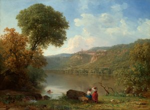 ネミ湖 作： George Inness