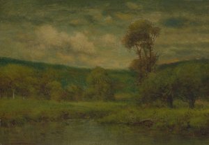 風景、1884年または1889年。 作： George Inness