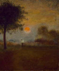 月の出、1891年。 作： George Inness