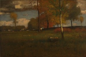 10月、ビレッジ付近 作： George Inness