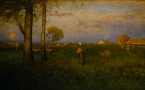 日没 作： George Inness