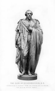 ベンジャミン・ディズレーリ、初代ビーコンズフィールド伯爵、イギリスの政治家、文学者、1881年。