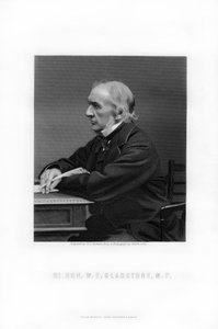 ウィリアム・エワートグラッドストーン、イギリス自由党の政治家、首相、1893年。