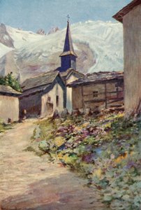 The Village of Tour（カラーリトグラフ 作： George Jackson Flemwell