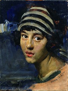 若い女性の肖像画 作： George James Coates