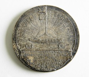 亥の子戦争からの市帝義勇軍の帰還を記念したメダル 作： George James Frampton