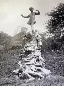 ケンジントンガーデンのピーターパン像の写真プリント 作： George James Frampton