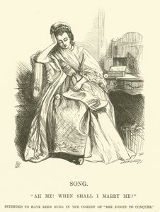 あたしンち』のイラスト私はいつ私と結婚しようか？(彫刻) 作： George John Pinwell