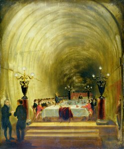 テムズトンネルの宴会、1827年頃